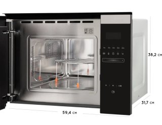 Microondas con puerta rota