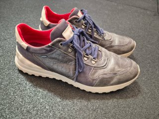 Zapatillas Baerchi Piel Azul/Gris