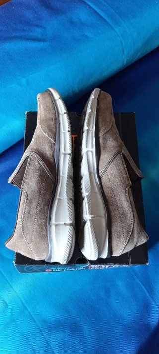 Zapatos Skechers Ante Marrón/Gris