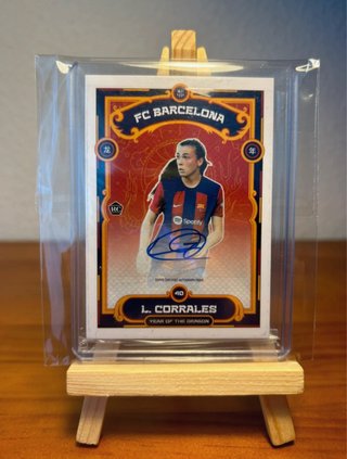 Lucía Corrales Autografiada FC Barcelona Topps