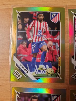 5 Cartas Panini Zona Fans Gold Club