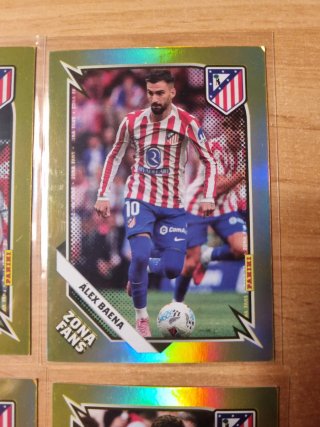 5 Cartas Panini Zona Fans Gold Club