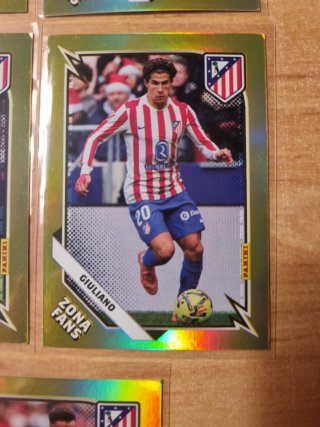5 Cartas Panini Zona Fans Gold Club