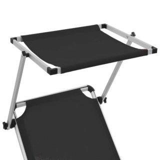 Tumbona plegable con techo aluminio