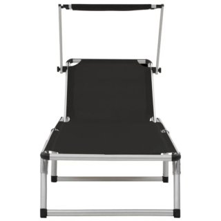 Tumbona plegable con techo aluminio
