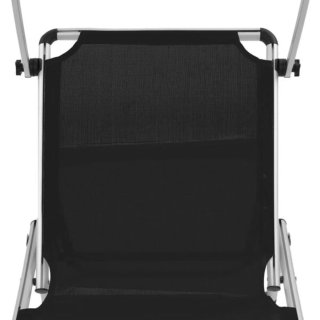 Tumbona plegable con techo aluminio