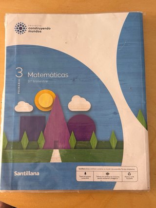 Libros de matemáticas Santillana ( 3ro primaria)