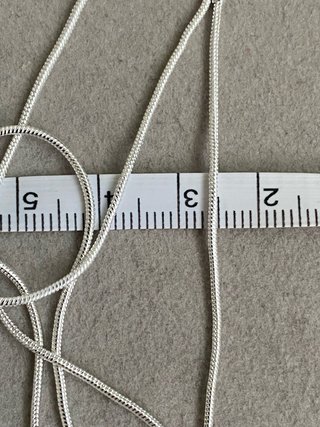 Collar de plata cadena serpiente