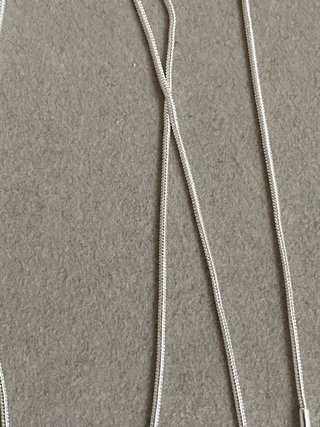 Collar de plata cadena serpiente