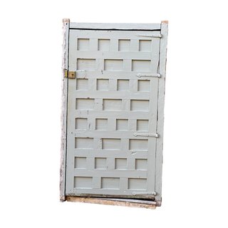Puerta castellana madera maciza panelada