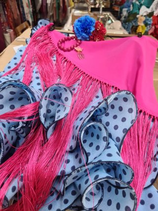 Traje Flamenca Volantes Lunares