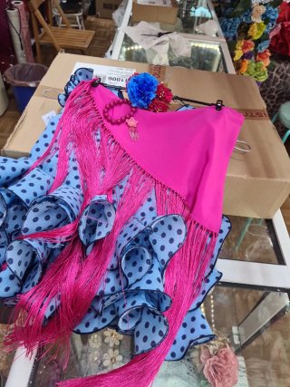 Traje Flamenca Volantes Lunares