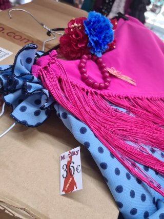 Traje Flamenca Volantes Lunares