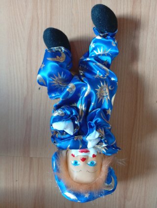 Lata decorada payaso