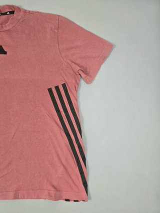 Camiseta Adidas Rosa Logo Negro Talla M