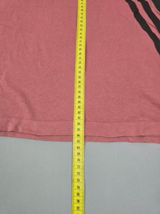 Camiseta Adidas Rosa Logo Negro Talla M