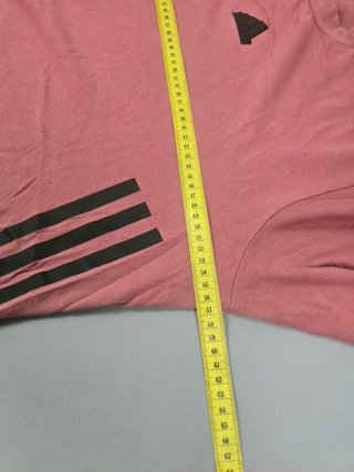 Camiseta Adidas Rosa Logo Negro Talla M