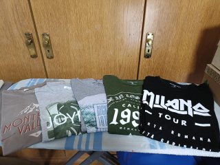 Lote 5 Camisetas Hombre Talla S Manga Corta