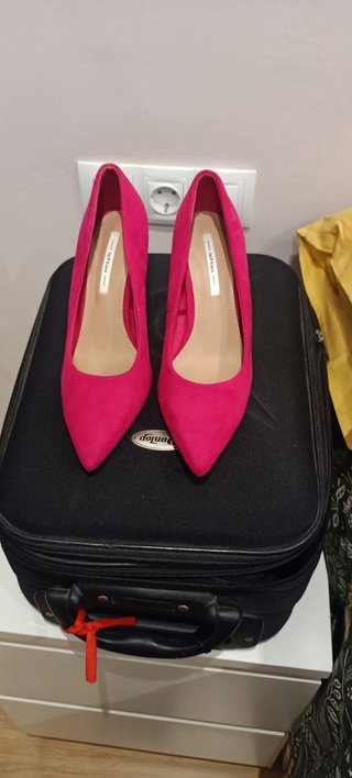 Zapatos salón fucsia Lefties T38