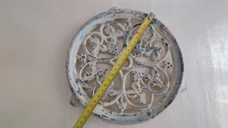 Salvamanteles de hierro fundido con diseño