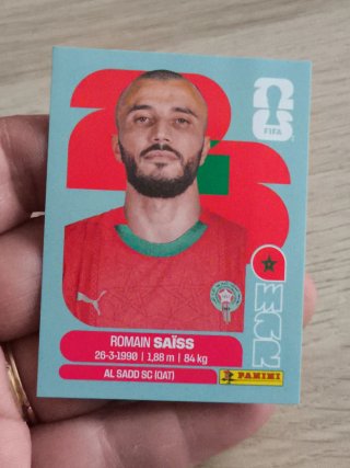 ROMAIN SAISS CROMO PANINI  FIFA MUNDIAL 2026