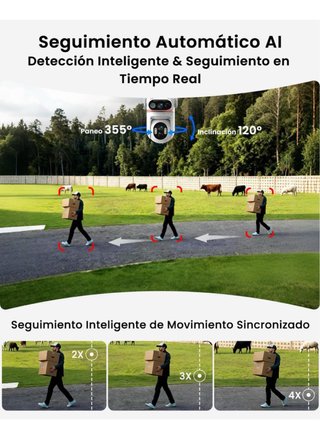 Cámara Vigilancia 4G SIM 8W Solar 24/7 AOV