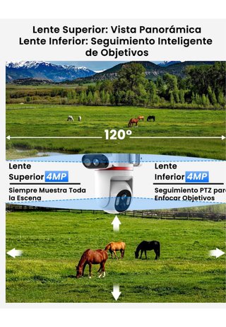 Cámara Vigilancia 4G SIM 8W Solar 24/7 AOV