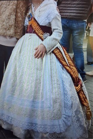 Traje Fallera Niña Talla 7-8 Años