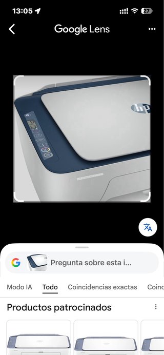 Impresora HP DeskJet 2721e wifi en Málaga