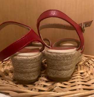 Sandalias esparto MimaO rojas Talla 36.