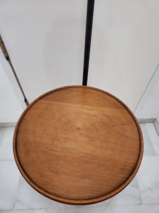 Lámpara de pie madera y metal