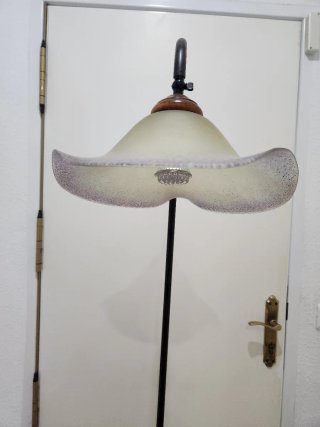 Lámpara de pie madera y metal
