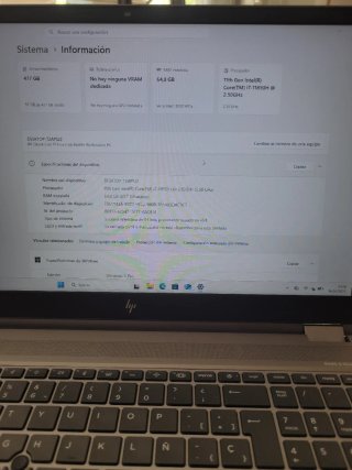 HP ZBook Fury 15.6 G8 i7 11ªGen 64GB RAM