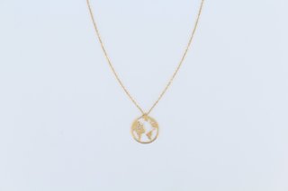 Collar Gargantilla Bola del Mundo Oro 18k-02-00127