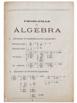Libro Matemáticas 1916. Teodoro Sabrás y Miguel A
