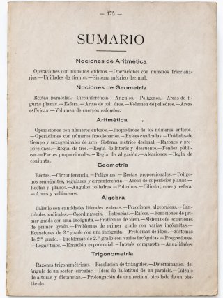 Libro Matemáticas 1916. Teodoro Sabrás y Miguel A