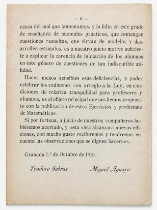 Libro Matemáticas 1916. Teodoro Sabrás y Miguel A