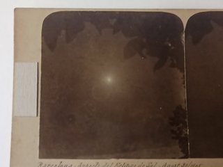 Eclipse 1905 - estereoscópicas fotografias