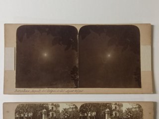 Eclipse 1905 - estereoscópicas fotografias