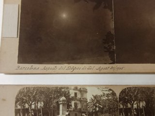 Eclipse 1905 - estereoscópicas fotografias