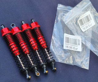 4 Amortiguadores Aluminio Crawler