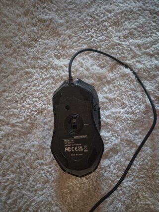 Ratón Gamer Negro con luces