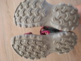 Sandalias Trekking Niña Quechua Azul/Rosa T. 26/27