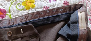 Pantalón de vestir hombre Marrón Talla 54
