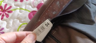 Pantalón de vestir hombre Marrón Talla 54