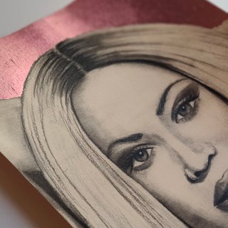 Lámina original retrato Beyoncé