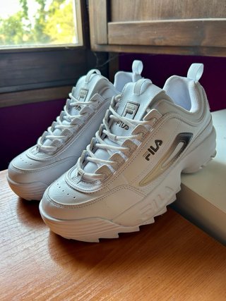 Fila Disruptor Zapatillas Blancas y Crema