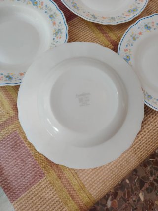 4 Platos Soperos Harmonía Florales
