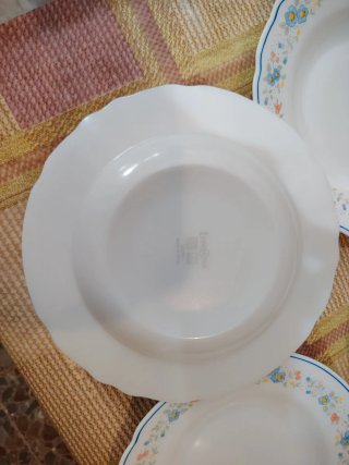 4 Platos Soperos Harmonía Florales