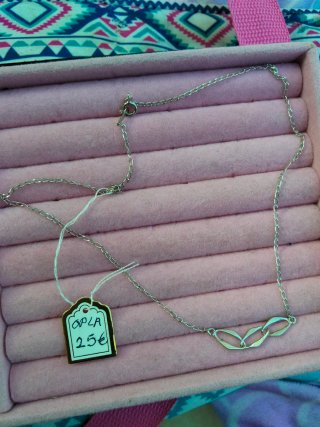 Collar de plata con eslabones marca opla
